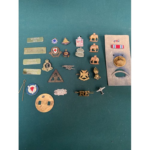 128 - Mostly Military badges including WW1 Munitions 