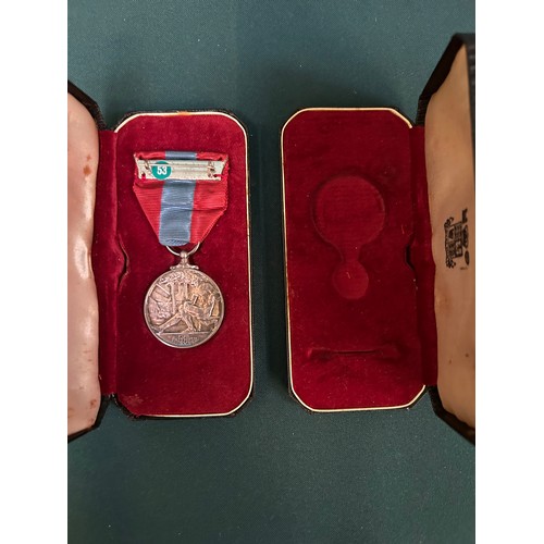 129 - Imperial Service Medal in case inscribed 