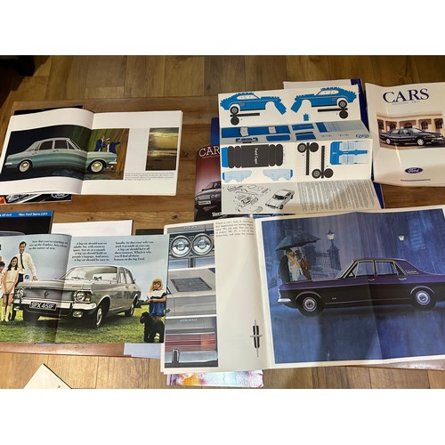 392 - Automobilia Ephemera / Car brochures: All Ford from Large Zodiac & Executive (undated c1960’s); Zeph... 