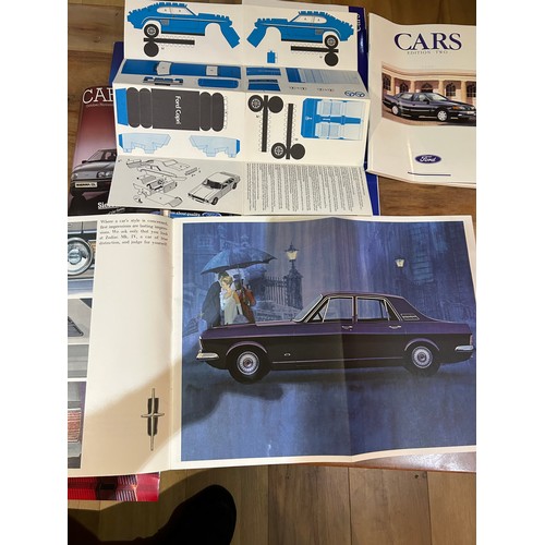 392 - Automobilia Ephemera / Car brochures: All Ford from Large Zodiac & Executive (undated c1960’s); Zeph... 