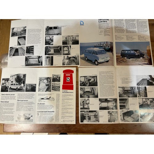 394 - Automobilia Ephemera / Vehicle Brochures: Dormobile motor homes 1970’s x 7 including:- Dormobile Con... 