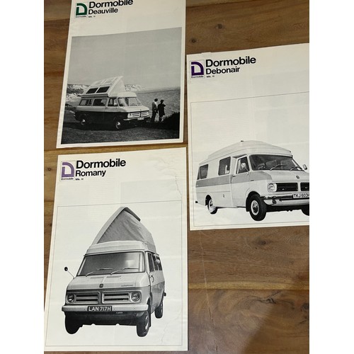 394 - Automobilia Ephemera / Vehicle Brochures: Dormobile motor homes 1970’s x 7 including:- Dormobile Con... 