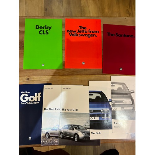 396 - Automobilia Ephemera / Car Brochures : VW Volkswagen includes :- Scirocco (1982), Polo (1980 & 1981)... 