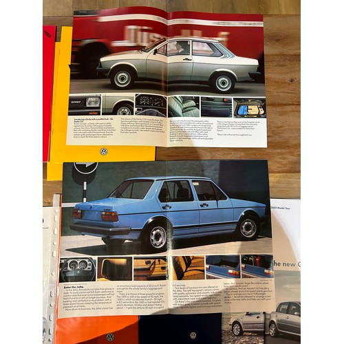 396 - Automobilia Ephemera / Car Brochures : VW Volkswagen includes :- Scirocco (1982), Polo (1980 & 1981)... 