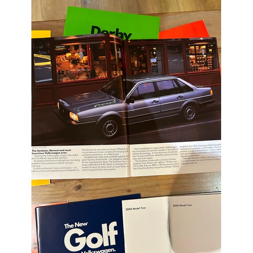 396 - Automobilia Ephemera / Car Brochures : VW Volkswagen includes :- Scirocco (1982), Polo (1980 & 1981)... 