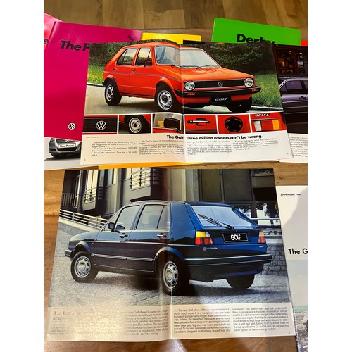 396 - Automobilia Ephemera / Car Brochures : VW Volkswagen includes :- Scirocco (1982), Polo (1980 & 1981)... 