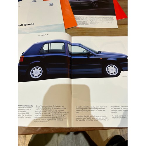 396 - Automobilia Ephemera / Car Brochures : VW Volkswagen includes :- Scirocco (1982), Polo (1980 & 1981)... 