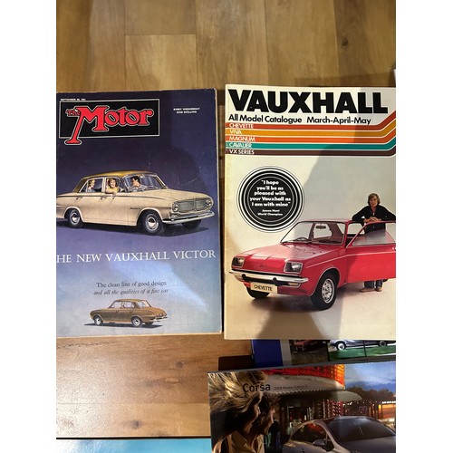 398 - Automobilia Ephemera / Car Brochures: Vauxhall, including Viva GT (1970), Viva Estate (1970), Model ... 