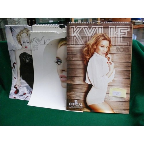 62 - LARGE COLLECTION OF OFFICIAL KYLIE CALENDARS