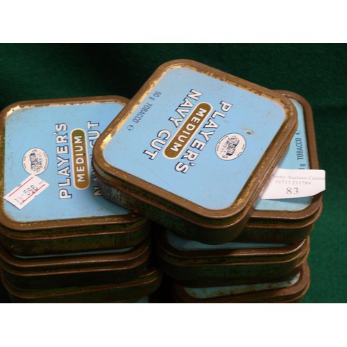 83 - 9 VINTAGE PLAYER'S TOBACCO TINS