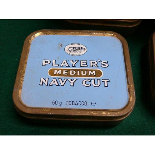 83 - 9 VINTAGE PLAYER'S TOBACCO TINS