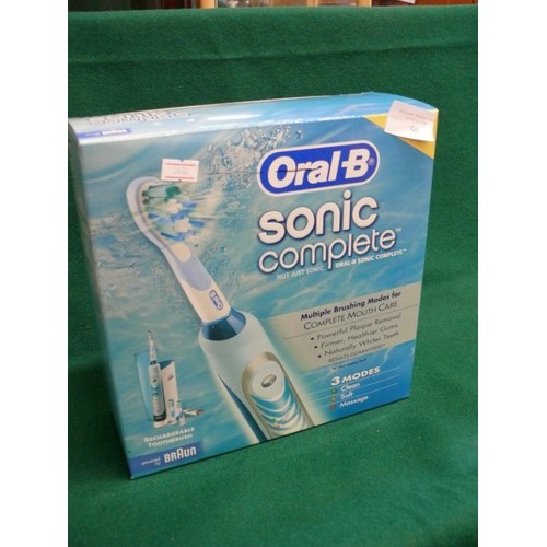 96 - ORAL B SONIC COMP[LETE RECHARGABLE TOOTHBRUSH, APPEARS NEW IN BOX