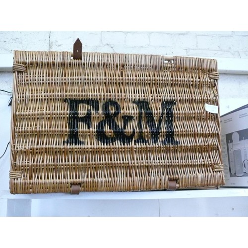 98 - LARGE F&M PICNIC BASKET