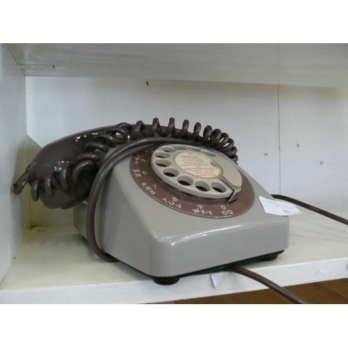 99 - VINTAGE GREY GPO DIAL TELEPHONE