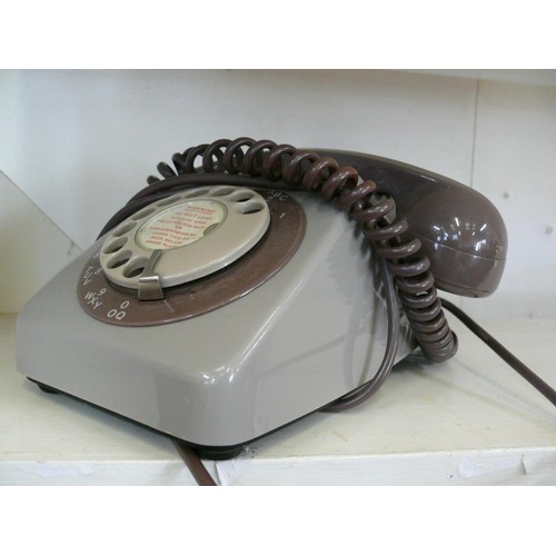 99 - VINTAGE GREY GPO DIAL TELEPHONE