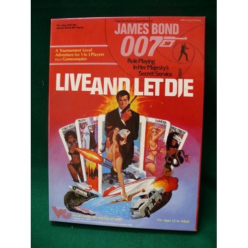 131 - JAMES BOND BOXED ROLEPLAYING GAME LIVE AND LET DIE