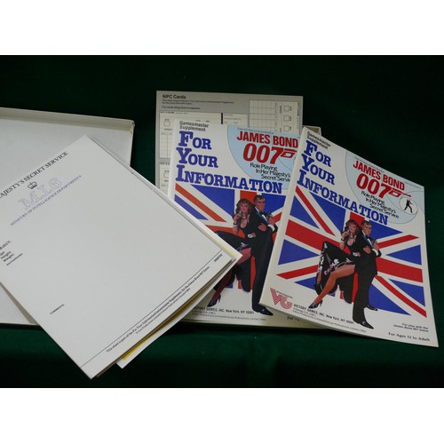 136 - JAMES BOND BOXED ROLEPLAYING GAME FOR YOUR INFORMATION