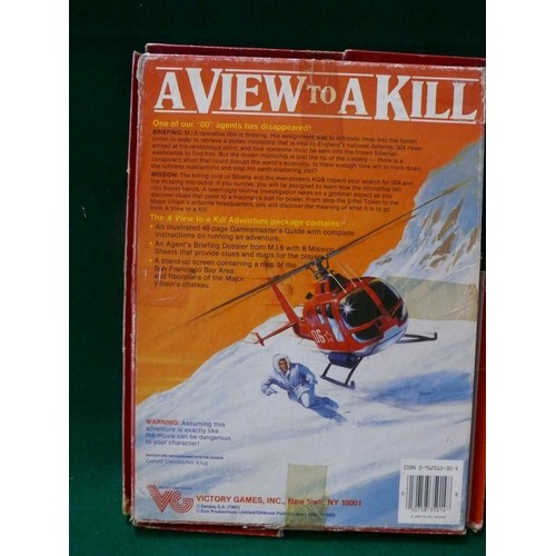 141 - JAMES BOND BOXED ROLEPLAYING GAME A VIEW TO A KILL