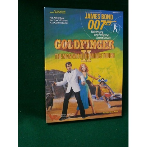 142 - JAMES BOND BOXED ROLEPLAYING GAME GOLDFINGER 2 THE MAN WITH THE MIDAS TOUCH