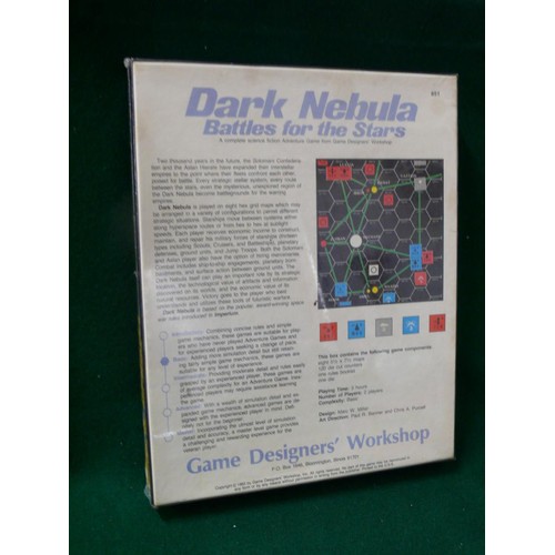 155 - DARK NEBULA BATTLES FOR THE STARS SCIENCE FICTION ADVENTURE GAME NEW AND SEALED