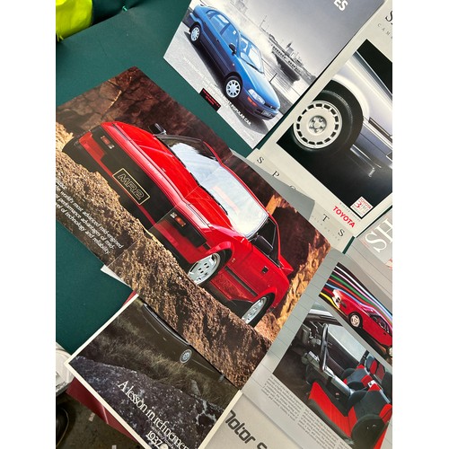 370 - Automobilia Ephemera / Car Brochures: Toyota: includes Starlet (1985), Showcase (1990), MR2 (1985), ... 