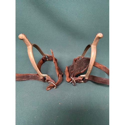 139 - Two pairs of vintage spurs - probably WW1 Officers Spurs - from a military family