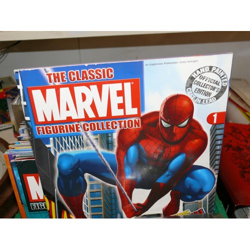 110 - LARGE COLLECTION OF MARVEL AND DC COLLECTOR  FIGURINE BOOKS