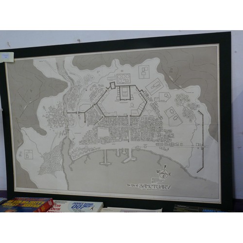 145 - LARGE MAP OF THE CITY OF SANCTUARY