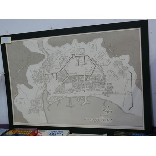 145 - LARGE MAP OF THE CITY OF SANCTUARY