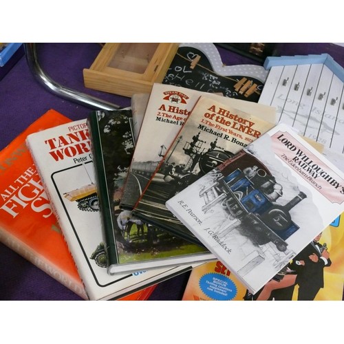 151 - SELECTION OF VARIOUS BOOKS TO INCLUDE LORD WILLOUGHBY'S RAILWAY, HISTORY OF THE LNER 1923-33 AND 193... 