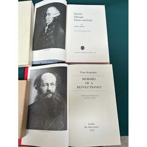 245 - Folio Society - 2 Books :- Peter Kropotkin Memoirs of a Revolutionist 1978, and Travels Through Fran... 