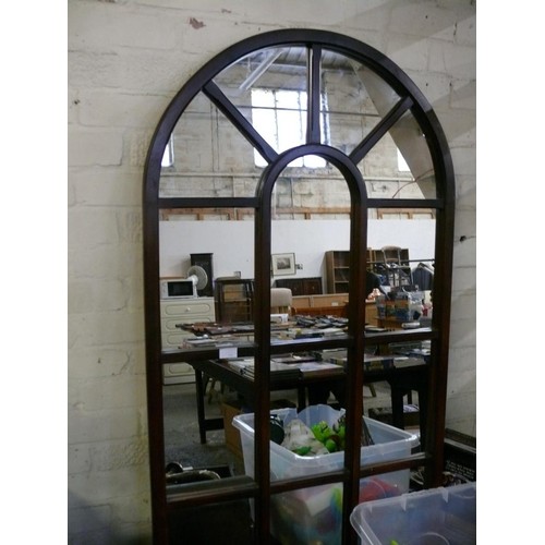 179 - LARGE ARCH SHAPED WALL MIRROR