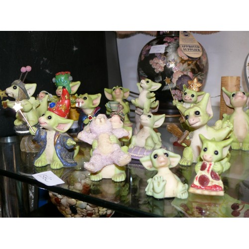 156C - A LARGE COLLECTION OF THE WHIMSICAL WORLD OF POCKET DRAGONS FIGURES