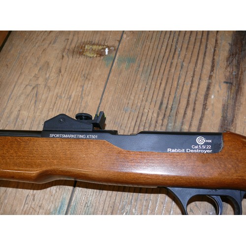 189 - A SMK SPORTS MARKETING  XT501 PUMP CHARGE AIR RIFLE 22 RABBIT DESTROYER