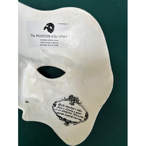 1 - Limited Edition Phantom of the Opera Mask based on the original worn for the London production of th... 