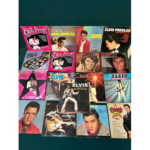 470 - Collection of 17 Elvis LP Vinyl Albums to include :- Loving You, Double Dynamite Vol 1, As Recorded ... 