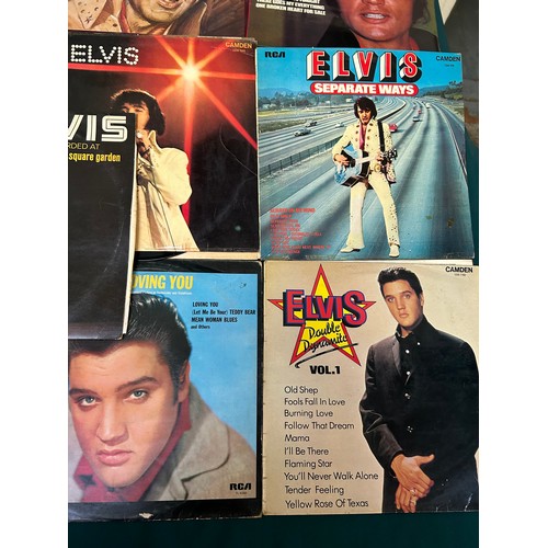 470 - Collection of 17 Elvis LP Vinyl Albums to include :- Loving You, Double Dynamite Vol 1, As Recorded ... 