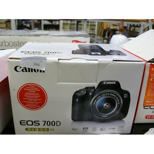 394 - CANON EOS 700D DIGITAL CAMERA IN ORIGINAL BOX