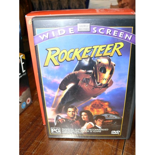 442 - DVD BOX SETS OF HITCHIKERS GUIDE TO THE GALAXY AND ASTERIX PLUS 2 DVDS OF THE ROCKETEER