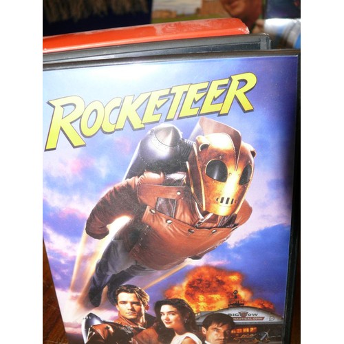 442 - DVD BOX SETS OF HITCHIKERS GUIDE TO THE GALAXY AND ASTERIX PLUS 2 DVDS OF THE ROCKETEER