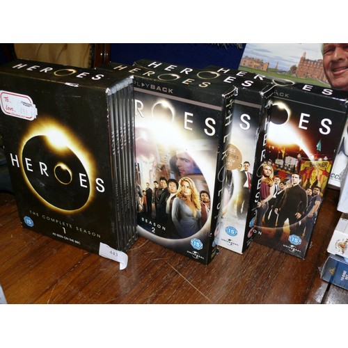 443 - HEROES DVD BOX SETS SERIES 1-4