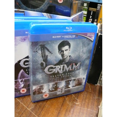 446 - GRIMM SEASON 1-5 BOXSETS ON BLU-RAY