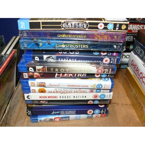 452 - COLLECTION OF NEW AND SEALED DVDS & BLU-RAYS TO INCLUDE GHOSTBUSTERS, MISSION IMPOSSIBLE, ABSOLUTELY... 