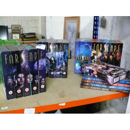 481 - FARSCAPE DVD BOXSETS SEASONS 1-4 PLUS THE PEACE KEEPERS WARS AND BOOKS