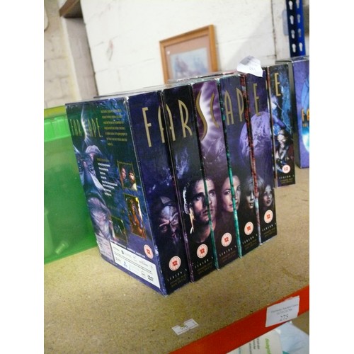 481 - FARSCAPE DVD BOXSETS SEASONS 1-4 PLUS THE PEACE KEEPERS WARS AND BOOKS