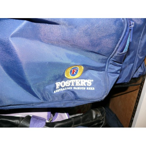 483 - LARGE FOSTERS ADVERTISING HOLDALL WITH COOL BAG COMPARTMENT