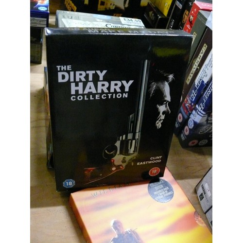 460 - DVD BOXSETS PRIRATES OF THE CARRIBEAN, BACK TO THE FUTURE, THE MATRIX, MISSION IMPOSSIBLE, DIRTY DAN... 