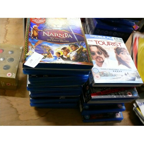 467 - COLLECTION OF BLU-RAYS TO INCLUDE NARNIA, AVATAR, HAWAII FIVE-O, BOURNE, MISSION IMPOSSIBLE, SNOW WH... 