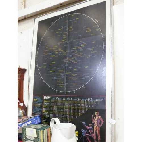 146 - LARGE FRAMED AND GLAZED INTERSTELLAR DISPLAY FOR UNIVERSE