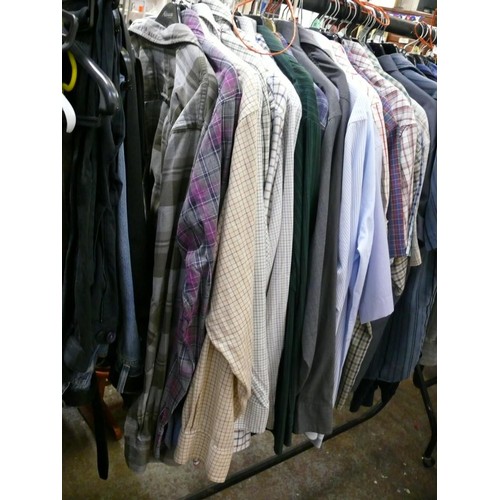 430 - MENS GOOD QUALITY LONG SLEEVE SHIRTS MOSTLY SIZE L